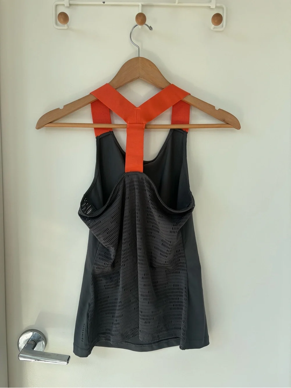 Adidas Black Tank & Bright Orange Tennis Skirt Set Size XS - Picture 3 of 15